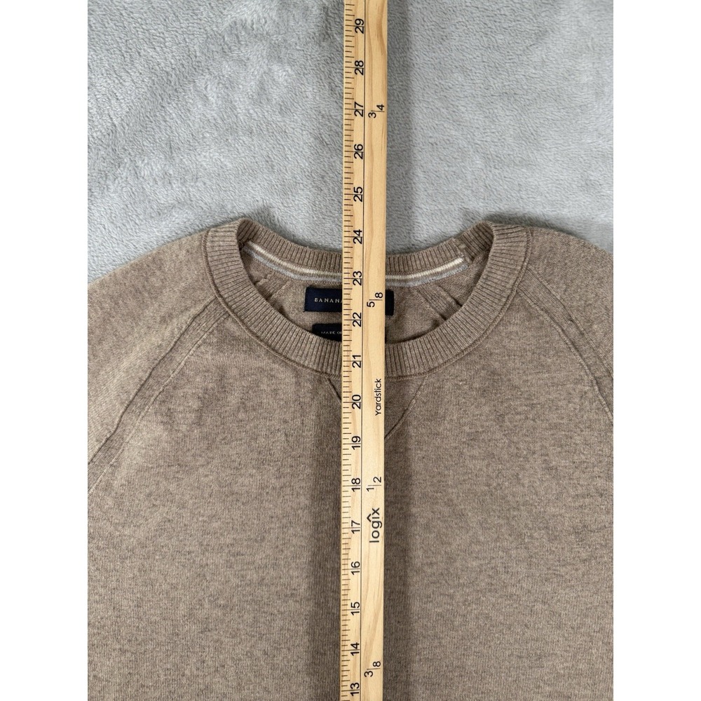 Banana‎ Republic Sweater Mens Small Brown Wool Blend Pullover - Picture 5 of 12